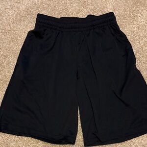 Boys Black Athletic Shorts